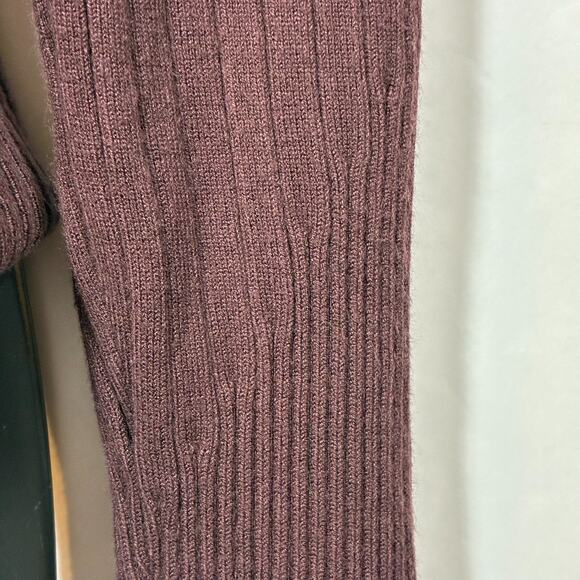 Brown Turtleneck Sweater Ribbed Bamboo Traders Women's Size Medium Retro Preppy - Picture 6 of 10